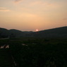農村の夕暮れ