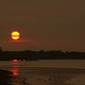 八里の夕日
