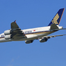 「青色が好き」 Singapore A380-841 9V-SKE飛び立ちです