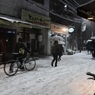 雪の帰り道