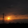 週末の夕暮れ
