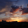 夕暮れ画