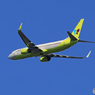 「晴れ」 JIN AIR 737-8SH HL8014 飛び立ちです
