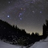 Winter starry sky of February
