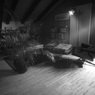 屋根裏のようなリビング