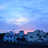 夕空の色、雲の色