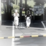 公園に続く道
