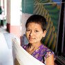 Burmese girl at Yangon in Myanmar
