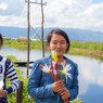 Smile like flower at Shan in Myanmar