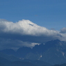 剣岳にかかる雲