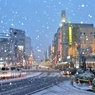 「雪の日の浅草」