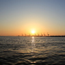 海と夕日