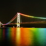 七色の明石海峡大橋
