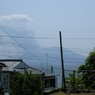 宮浦宮から桜島を望む