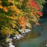 清流に広がる紅葉
