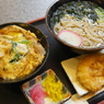 奈良で食べたそば親子丼天ぷらセット