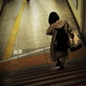 駅への階段