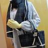 hand made★ウールガーゼのストール＆ミニトート