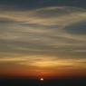 大気圏の朝の輝き