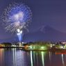 河口湖冬花火1