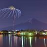 河口湖冬花火6