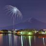 河口湖冬花火8