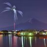 河口湖冬花火9