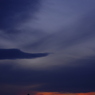 江の島と夕の空
