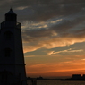 燈台の在る夕暮れ。