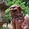 狛犬_品川神社