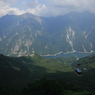 後立山連峰と黒部湖