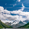 Icefield on summer