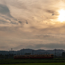 里山夕景