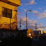 写真句：夕色の街