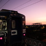 黄昏と電車