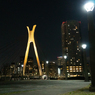 中央大橋　灯り　ー　公園　夜景