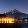 河口湖の夜空