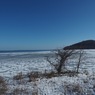 結氷のサロマ湖