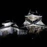 雪のない越前大野城