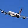 「ブルー」Singapore A380-841 9V-SKR 出発 