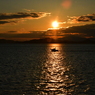 夕陽を疾る。
