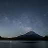 富士山と天の川