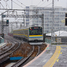 雪の無人駅