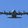 「はれ」 ✈ 輸送機　✈C-130R  出発 円盤⁉
