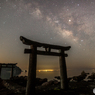 月と天の川