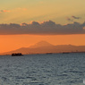 「雲」東京湾岸の夕景