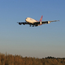 「真青の空」THAI A380-841 HS-TUB 着陸です