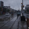 雨の日の電停