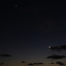 月と木星、金星