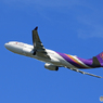 「真青の空」Thai A330-343 HS-TEN  飛び立ちです